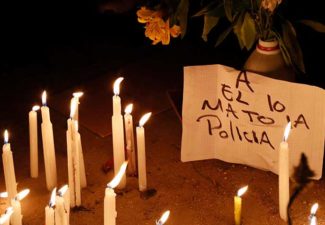 Policía y protestas