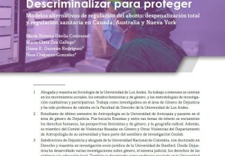 Descriminalizar aborto