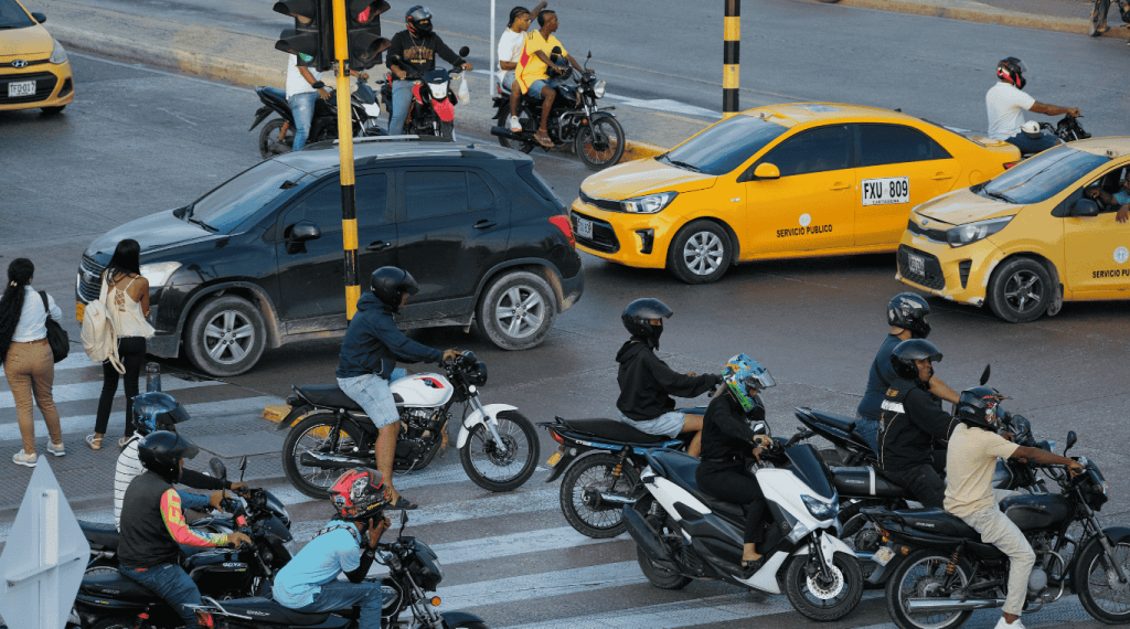 En Cartagena, hay más motos que carros, estas representan el 56% del parque automotor.