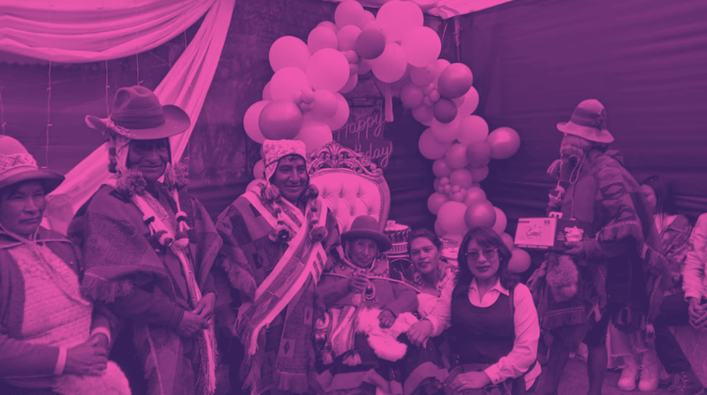 Cumpleaños número 100 de María Apaza Machaca.